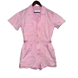 Anthropologie Pistola Light Pink Denim Romper